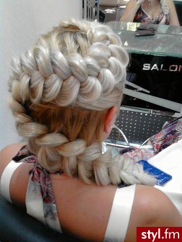 Blond Warkocze Proste Na co dzień Długie Fryzury