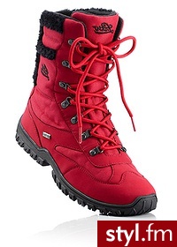 Bonprix Kozaki czerwone 931769_12687 - Kozaki Buty Moda