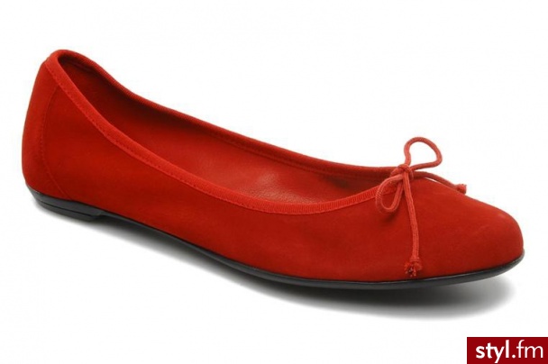 Valensi BALERINKI VEGA BY VALENSI (Czerwony) - Balerinki Buty Moda