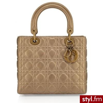 Dior - Metallic Lady Dior Cannage Bag - eLUXURY - Polyvore. Pobrano ze strony: http://www.polyvore.com/dior_metallic_lady_cannage_bag/thing?id=6437022 - Pozostałe Torebki Moda