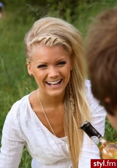 Blond Upięcie Proste Na co dzień Długie Fryzury