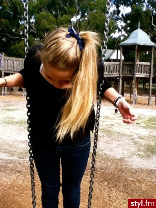 Blond Rozpuszczone Proste Na co dzień Długie Fryzury