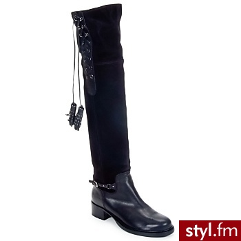 Sebastian BUTY SINOUK Nero - Kozaki Buty Moda