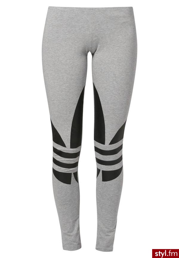 adidas Originals TREFOIL LEGGING Legginsy szary (G77399) - Leginsy Spodnie Moda