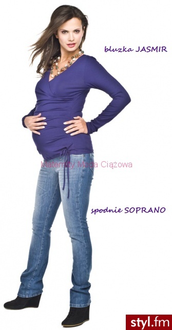 Torelle Bluzka ciążowa i do karmienia Jasmir (8C6D-331A4) - Tuniki Ciuchy Moda