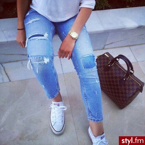 Jeansy Spodnie Moda