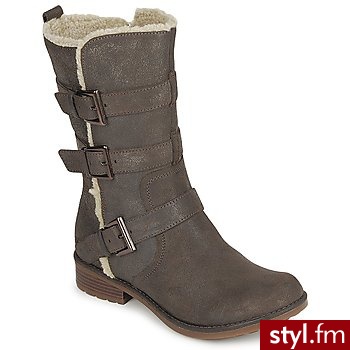 Clarks BUTY NORLEY CEDAR Brown - Kozaki Buty Moda