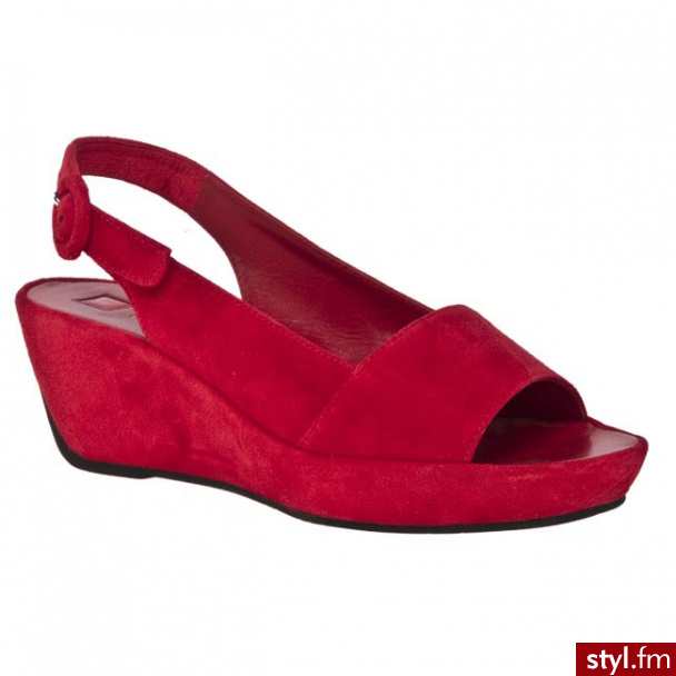 HÖGL Sandały 5-10 3612 Red 4000 Czerwony - Sandały Buty Moda
