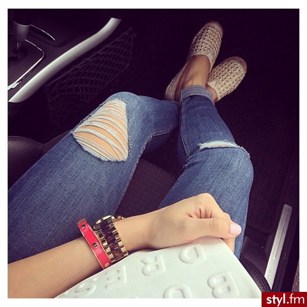 Jeansy Spodnie Moda