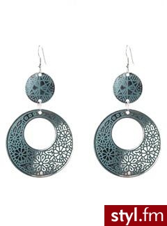 Metal earrings - Peacock blue - Promod. Pobrano ze strony: http://www.promod.co.uk/jewellery/earrings/metal-earrings-peacock-blue-R1290130017.html - Pozostałe Dodatki Moda