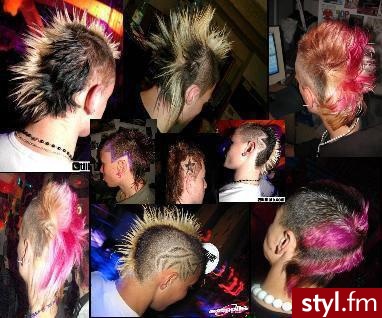 Punk Rock Alternatywne Średnie Fryzury