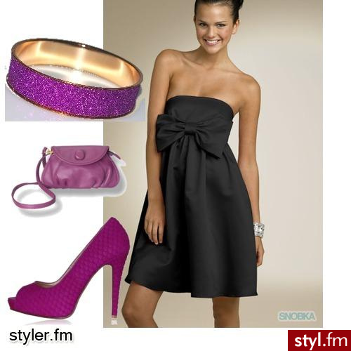 prosta elegancja- ekstrawagancja. typowa mala czarna i wyraziste dodatki :) - Styler