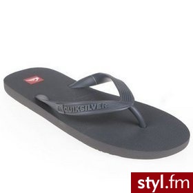 Quiksilver Klapki chłopięce LITTLE MOLOKAI BASIC czarne roz. 28 - Klapki Buty Moda