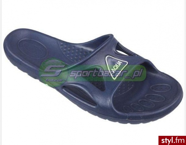 Klapki Basenowe Aqua Vento Granatowe / 41 - Klapki Buty Moda