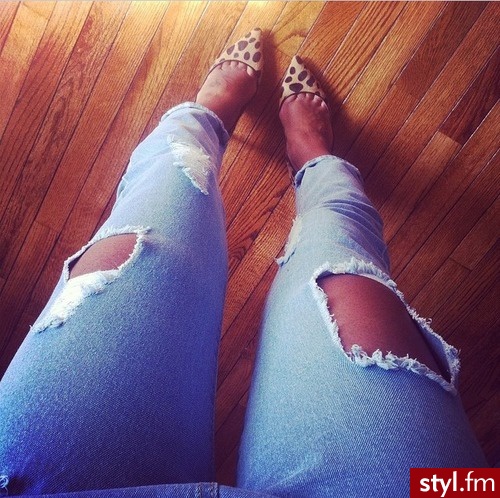 Jeansy Spodnie Moda