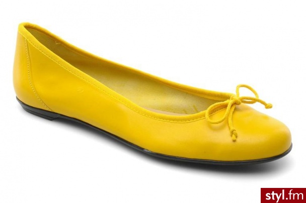 Valensi BALERINKI VEGA BY (ŻÓŁTY) (Żółty) - Balerinki Buty Moda