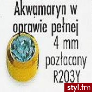 AKWAMARYN W OPRAWIE PEŁNEJ - Modyfikacje ciała