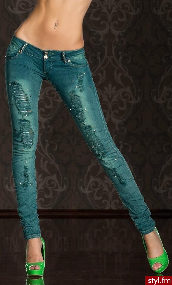 Jeansy Spodnie Moda