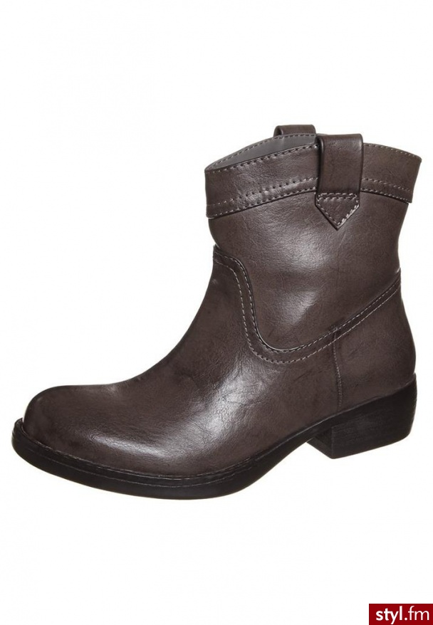 Even&Odd Botki kowbojki i motocyklowe szary (6RX1-S7822) - Pozostałe Buty Moda