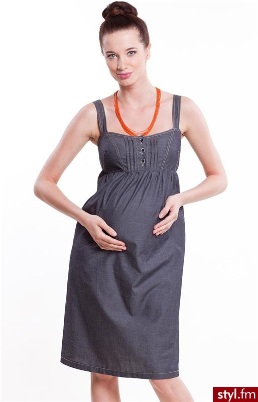 Mama i Ja odzież ciążowa zyta sukienka (jeans) - Pozostałe Sukienki Moda