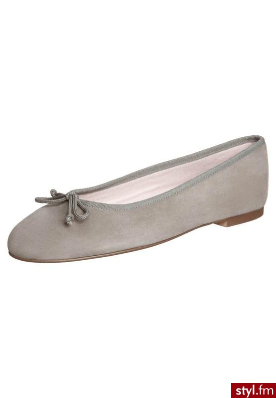 Taupage EMMA Baleriny szary - Balerinki Buty Moda
