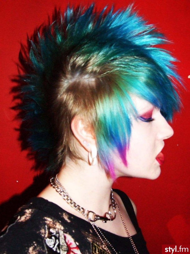 Punk Rock Alternatywne Średnie Fryzury