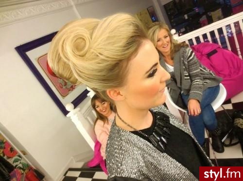Blond Upięcie Proste Wieczorowe Długie Fryzury