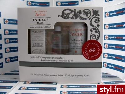 AVENE Ystheal+ Lekki krem przeciwzmarszczkowy (emulsja) (skóra normalna mieszana)  30 ml + woda termalna 150 ml + płyn micelarny 50 ml - Emu Buty Moda
