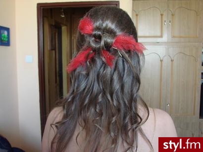 fryzura slubna;) - Ślubne Średnie Fryzury