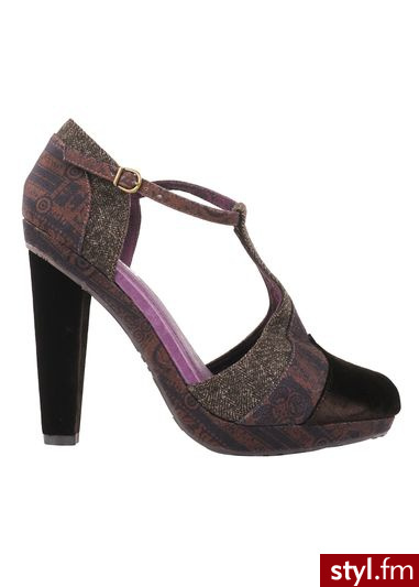 DESIGUAL Szpilki MANILA brązowy - Szpilki Buty Moda