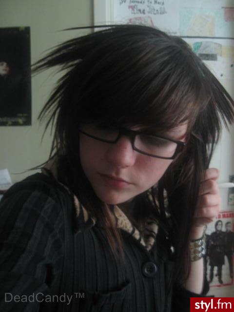 EMO Alternatywne Średnie Fryzury