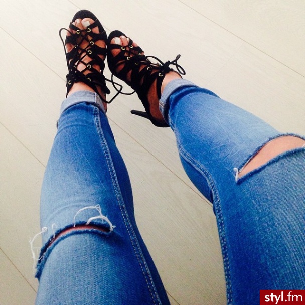 Jeansy Spodnie Moda