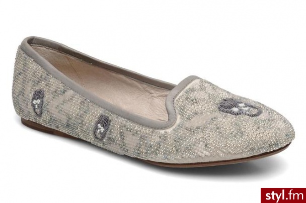 House of Harlow 1960 Balerinki zENITH by (Szary) - Balerinki Buty Moda