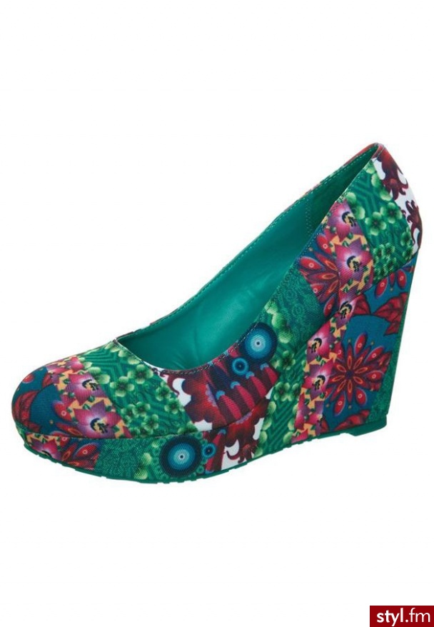 Desigual SANDY Szpilki turkusowy - Szpilki Buty Moda