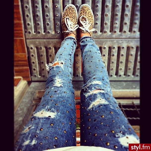 Jeansy Spodnie Moda