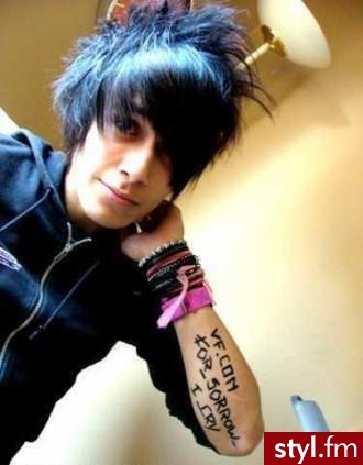 EMO Alternatywne Średnie Fryzury