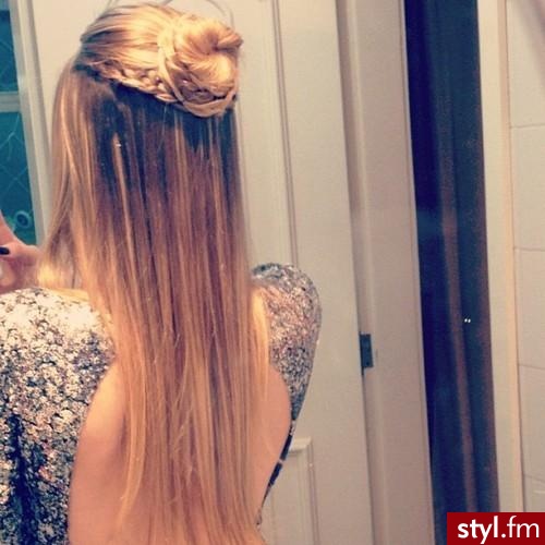 Blond Upięcie Proste Na co dzień Długie Fryzury