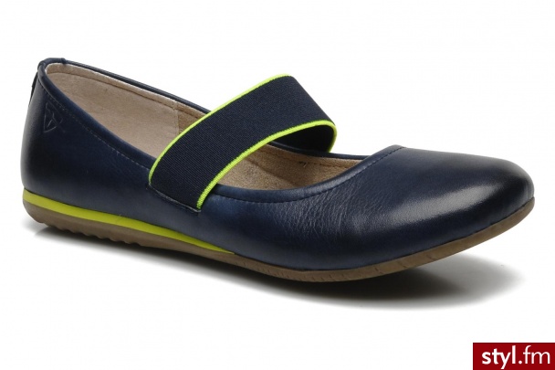 Tamaris Balerinki DOULIJA by (Niebieski) - Balerinki Buty Moda