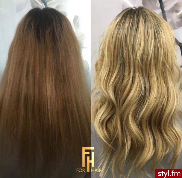 Sombre z Olaplex salon For Hair http://forhairsobieski.pl/ - Blond Rozpuszczone Proste Na co dzień Długie Fryzury