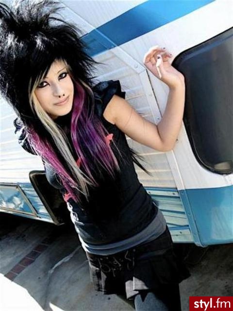 EMO Alternatywne Średnie Fryzury