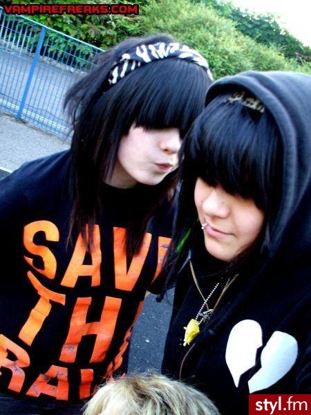 EMO Alternatywne Średnie Fryzury