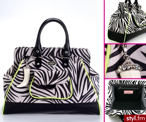 Torba w zebrę od Tariny Tarantino - 345$ - Pozostałe Torebki Moda