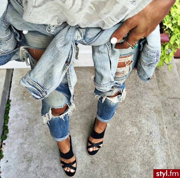Jeansy Spodnie Moda