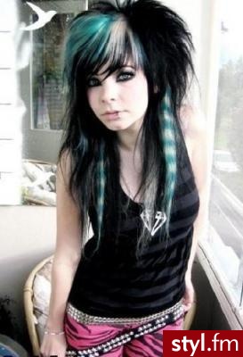 EMO Alternatywne Średnie Fryzury