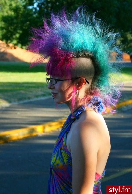 Punk Rock Alternatywne Średnie Fryzury