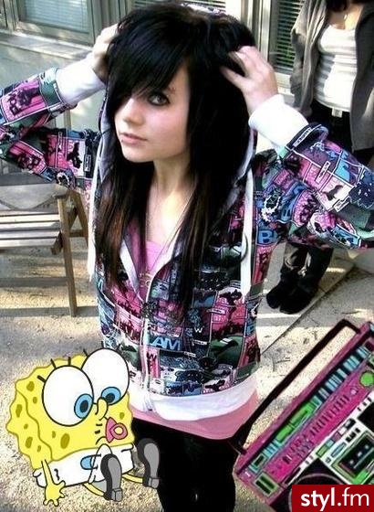 EMO Alternatywne Średnie Fryzury