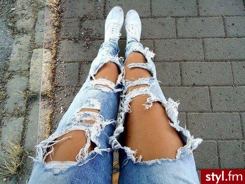 Jeansy Spodnie Moda