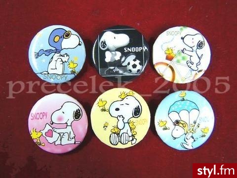 Przypinki snoopy - Pozostałe Dodatki Moda