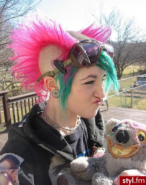 Punk Rock Alternatywne Średnie Fryzury