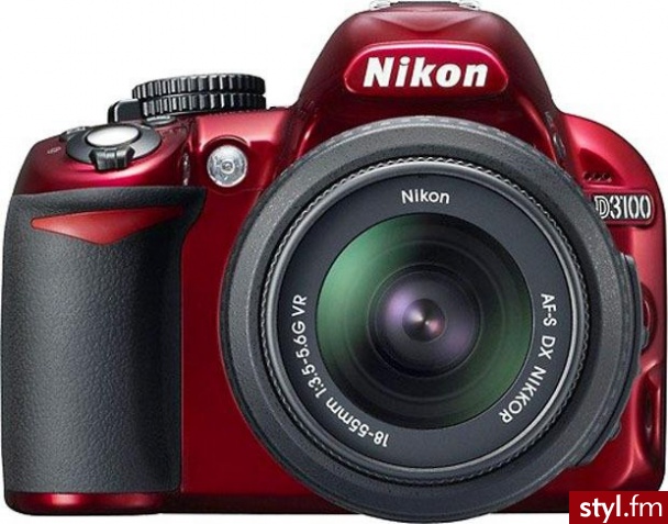 Nikon D3100 Body czerwony - Body Bielizna Moda